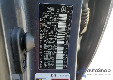 2019 Toyota Corolla L from USA, damaged, VIN 2T1BURHE4KC156620